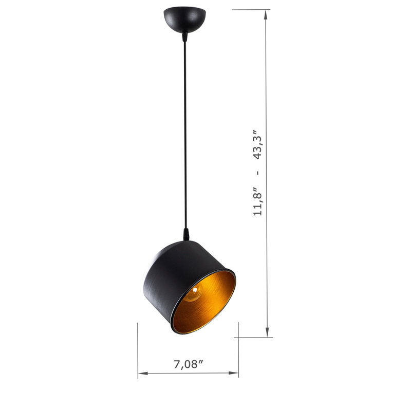 Metal Body Single Pendant