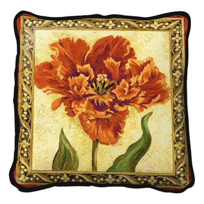 Floral Cotton Pillow Cover