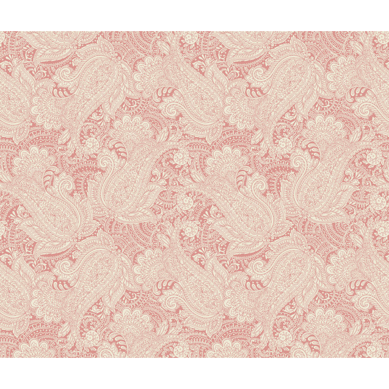 Hilla 10m x 50cm Matte Wallpaper Roll, Pink