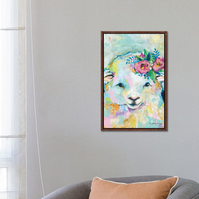 Happy Sheep by Jessica Mingo - Painting on Canvas
