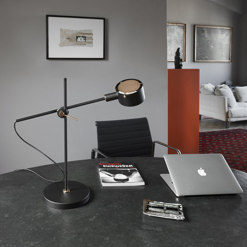 G.O. Desk Table Lamp, Anodic Bronze