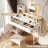 Small Vanity Desk With Charging Station-345543673