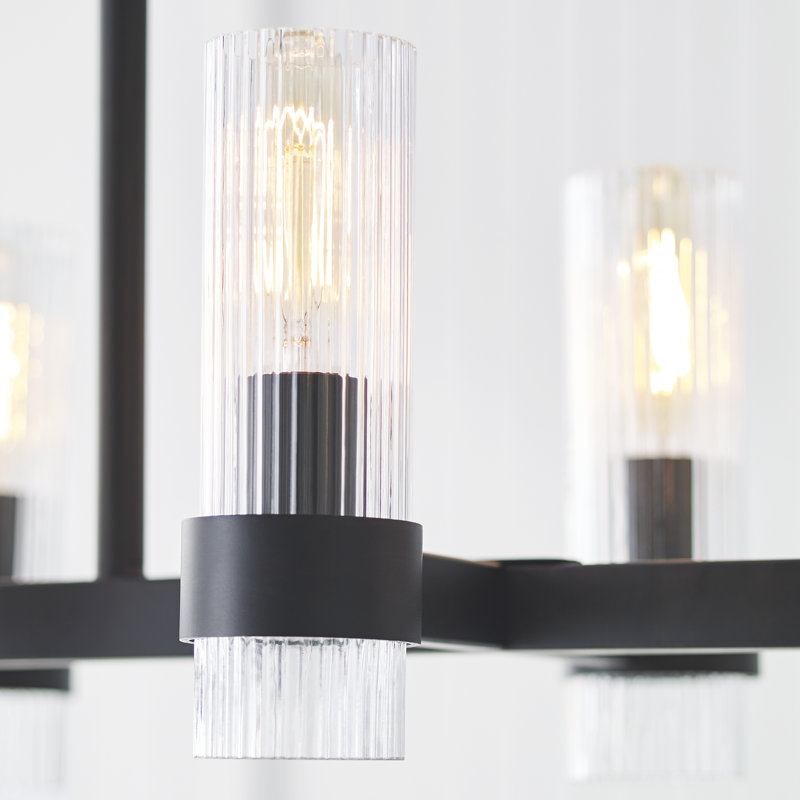Geneva 10 - Light Chandelier, Aged Iron