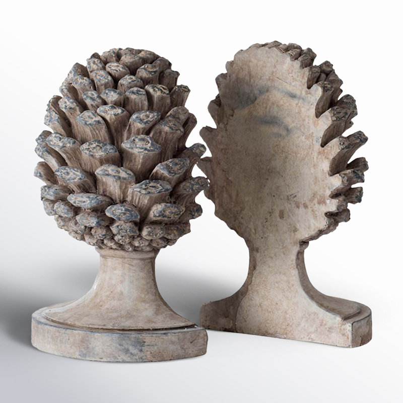 Rustic Resin Bookends