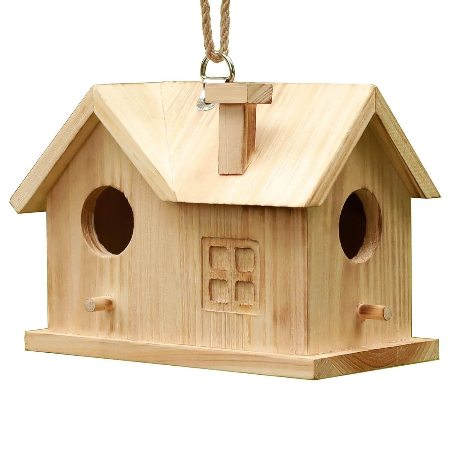 Gracie Oaks Outdoor Hanging Bird House. | Wayfair