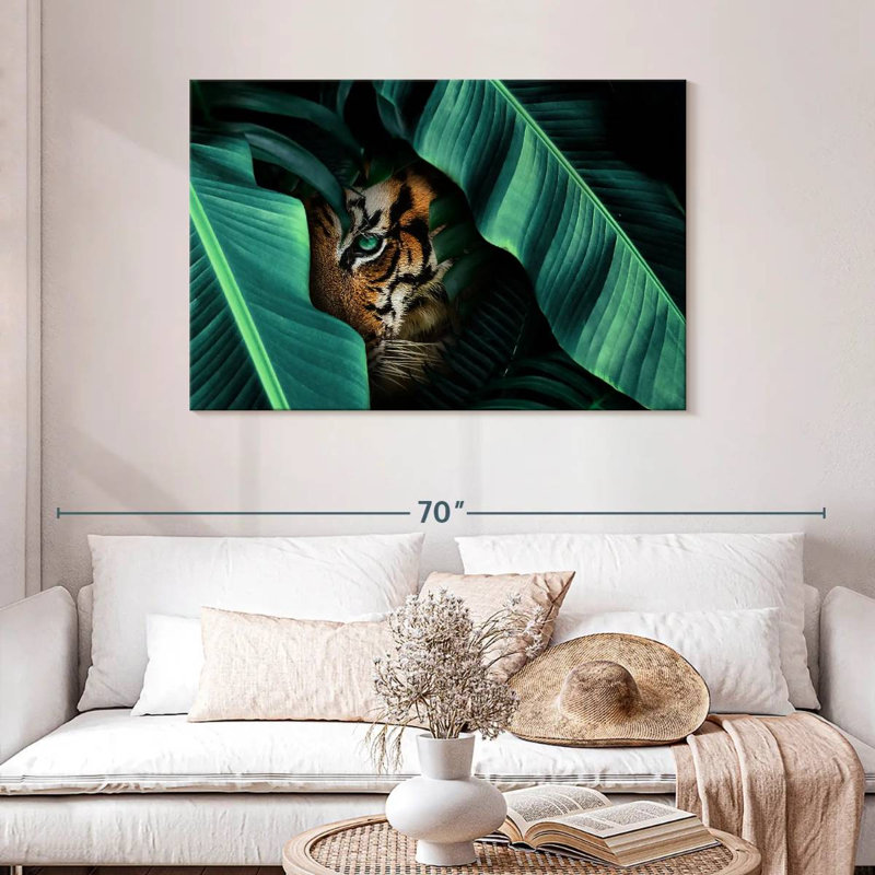 Hiding Tiger, 30" H x 45" W