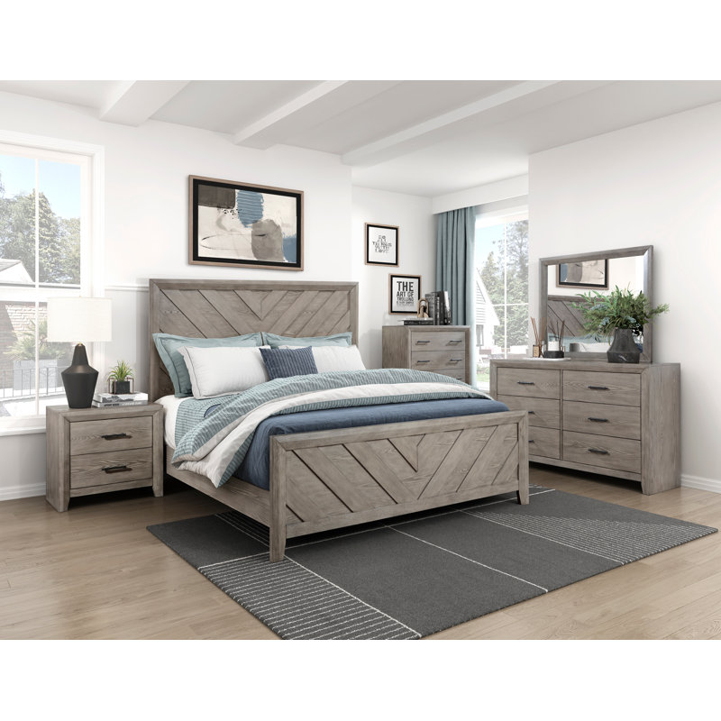 Silas Solid Wood Bed Frame, Queen