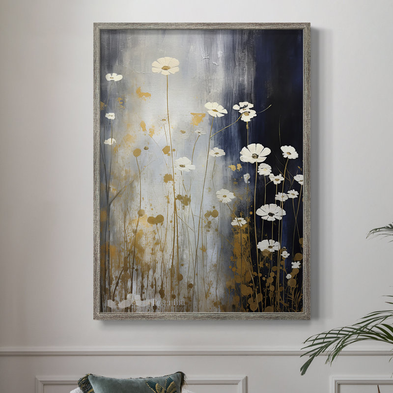 Reproduction encadrée FLORAL Series CECXCVII - bois massif, H 21 po x l 17 po