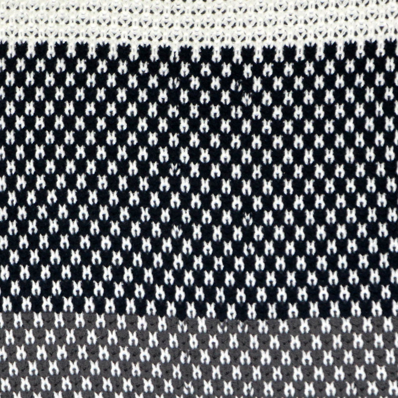 Hygge Striped Reversible Throw Pillow, Black/Gray