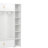 Hall Tree with Padded Bench, 4 Hooks and Adjustable Storage Shelves-129411428