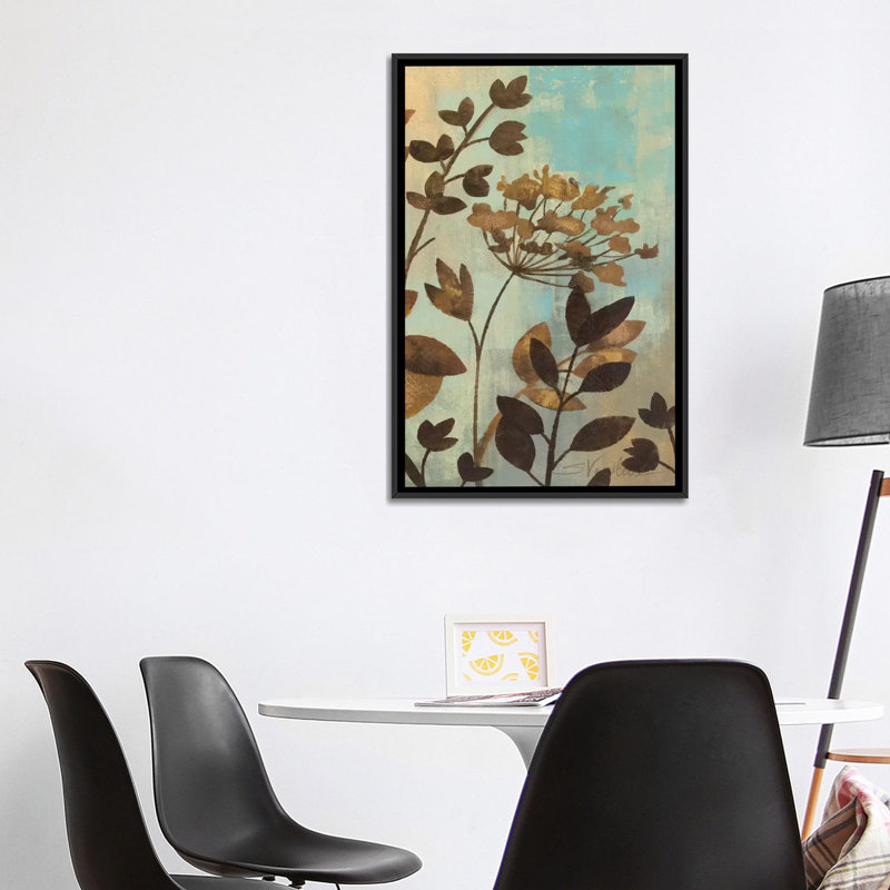 «Enchanted Garden II» par Silvia Vassileva - reproduction d'art, H 40 po x l 26 po x P 1,5 po, Toile avec cadre noir