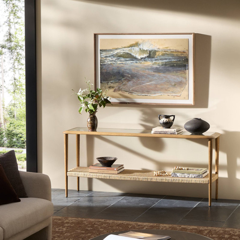 Carmelo Console Table-Medium Brown Oak