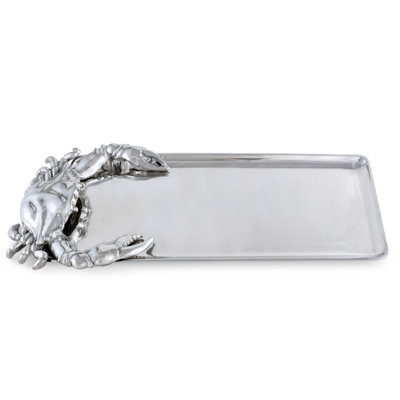 Coastal Metal Decorative Tray