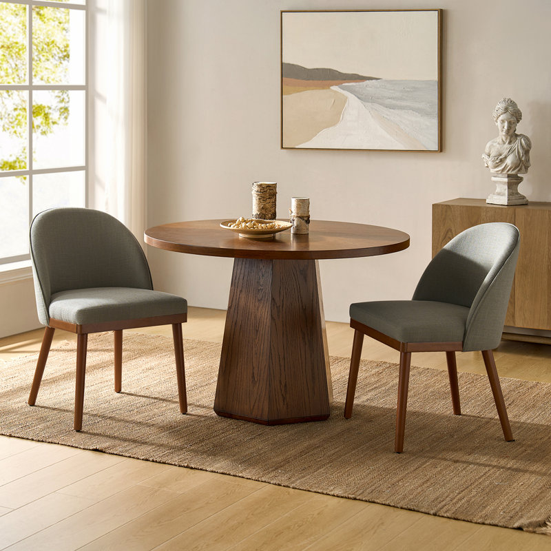 Chaise de salle à manger Kanalu, Gris anthracite