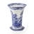 Spode Blue Italian Hexagonal Vase 10.5"