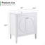 Meuble-lavabo vintage de 30 po sans assemblage avec lavabo en céramique, deux portes à fermeture en douceur et tablette réglable, style campagne moderne