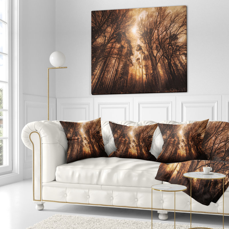 Coussin paysage d'automne, 16 po x 1 po, Coussin décoratif