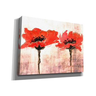 «Vivid Red Poppies V» par Leticia Herrera, art mural sur toile
