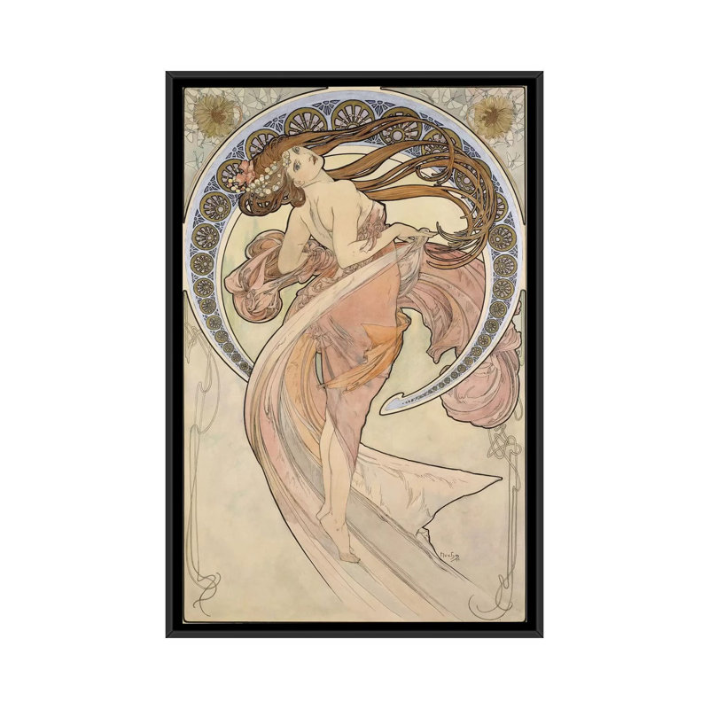 « la fauteuil danse, 1898 », impression sur toile, H 26 po x l 18 po x P 1,5 po, Toile avec cadre noir, Pas de tapis