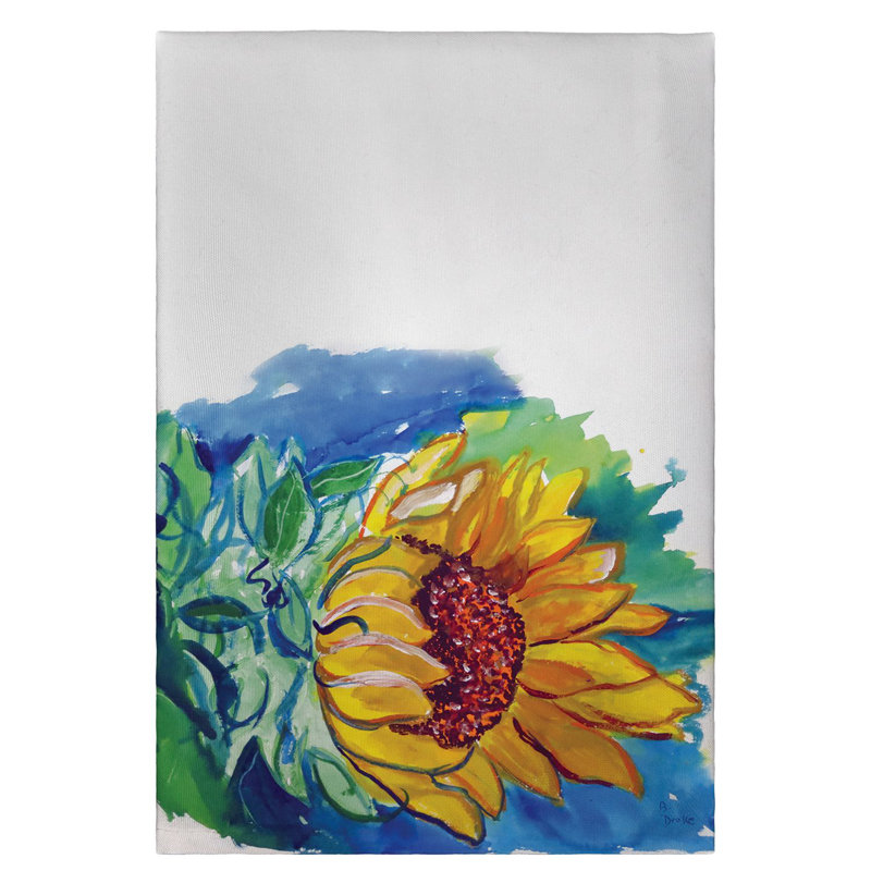 Serviette de tournesol vent à main Blandine