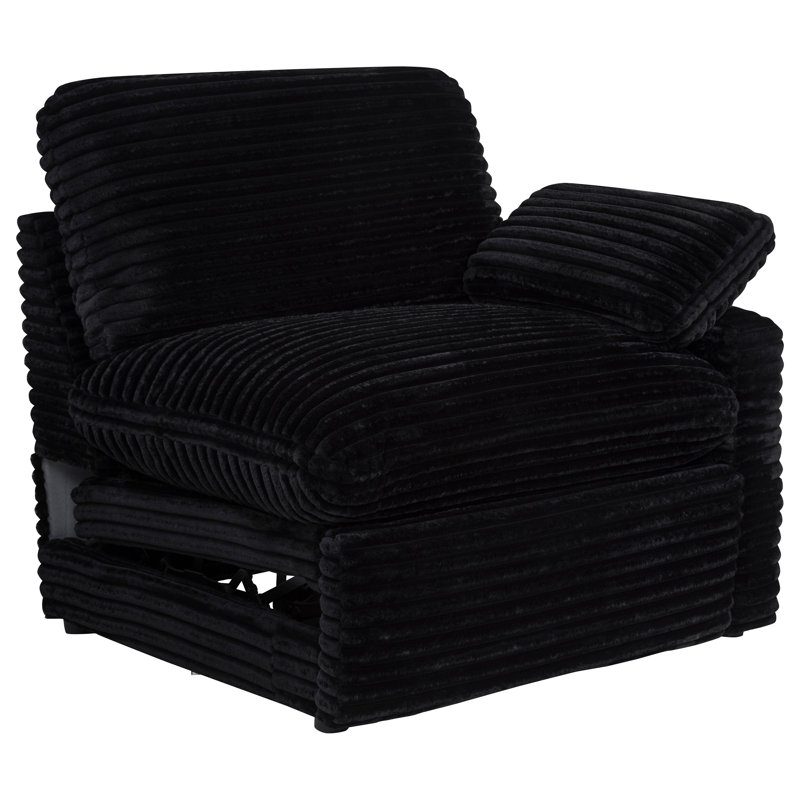 Fauteuil inclinable électrique Collins, Noir, Orienté à droite