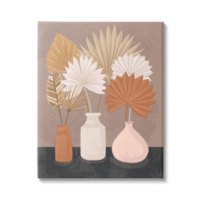 Feuilles de palmier en pot