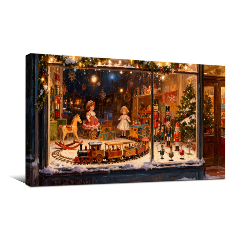 Vitrine de Noël, H 16 po x l 32 po