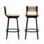 Tabourets de bar exquis tissés à la main avec un design ergonomique et une fonction pivotante à 360 °, idéal pour diverses occasions intérieures-1978011724