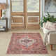 Lisle Machine Washable Persian Rust Multicolor Area Rug