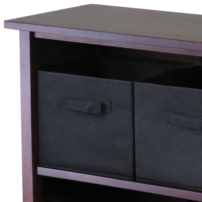 Commode de rangement 6 tiroirs Eleia, Noir