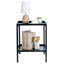 Table de bout noire Living Room