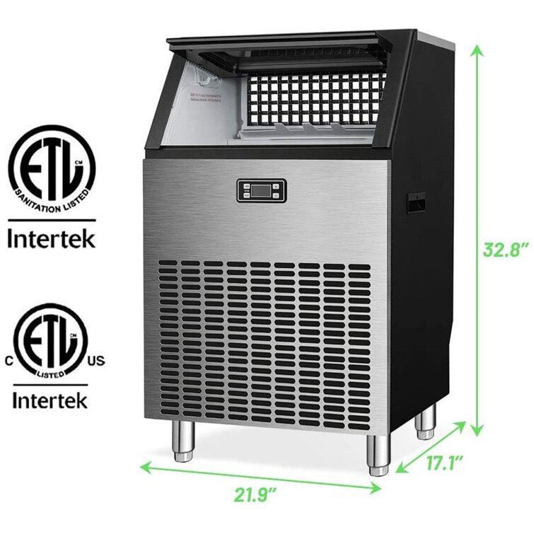 Smugdesk.com 26.5 Lb. Daily Production Bullet Clear Ice Portable Ice Maker