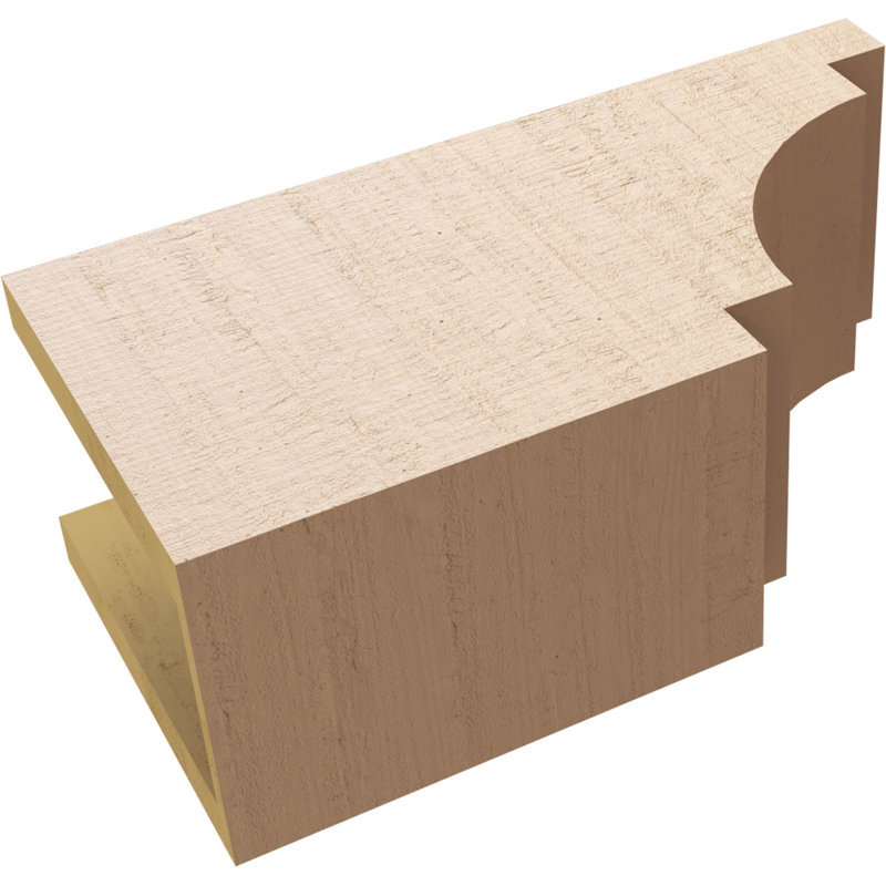Bois de méditerranée TimberThane Ra partier, brun clair apprêté, H 8 po x l 16 po x P 6 po