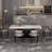 Velora Modern Dining Set, Faux Marble Dining Table And Chair Set for 6-1041328480