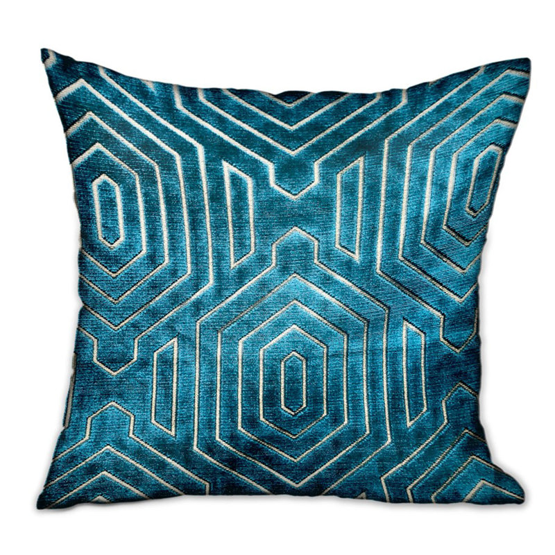 Square Indoor/Outdoor Pillow Cover & Insert, Blue, Rectangle, 12" H x 20" W