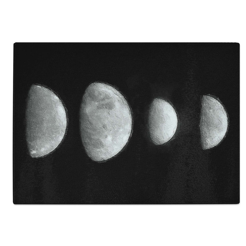 Glass Moons of Jupiter Chopping Board, 28.5 cm W x 20 cm L