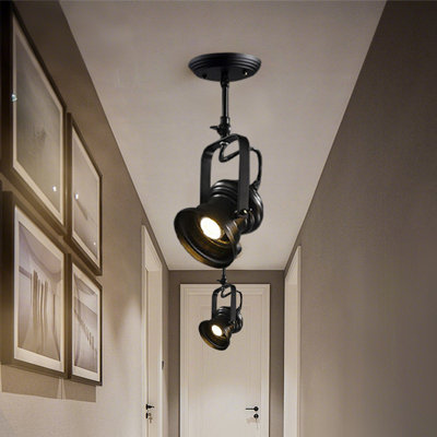 Loft Retro Spotlight Industrial Adjustable Pendant Light