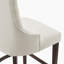 Eubanks Beige Linen Fabric Bar Chairs Wood Effect Legs - Luxury Modern Chesterfield Style-1494493607
