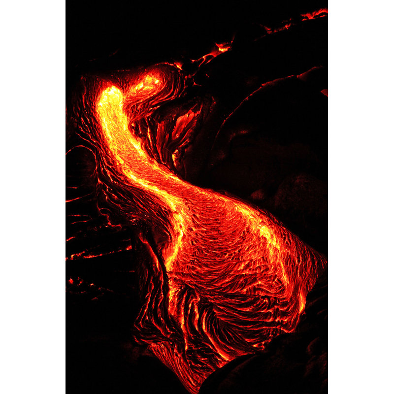 Hot Lava - Wrapped Canvas Print, 46cm H x 30cm W x 3.8cm D