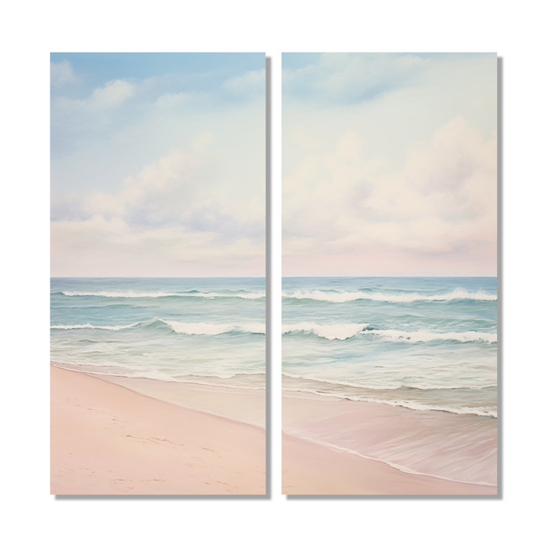 Radke - Grande plage côtière, art mural, 20" H x 24" W, Wrapped Canvas, Does Not Apply