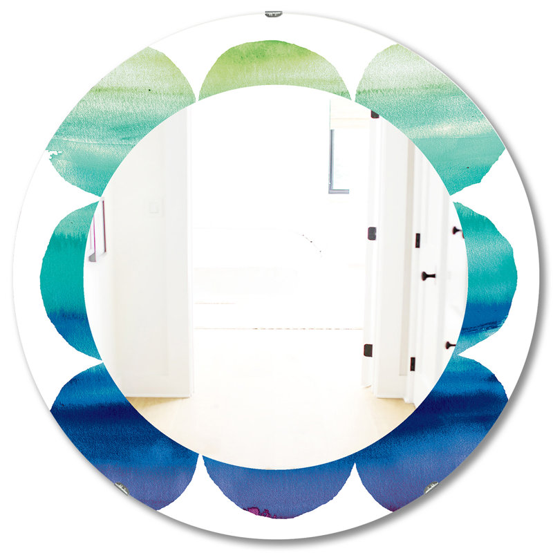 Miroir mural circulaire, H 31,5 po x l po