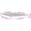  Base de lit au sol en bois de pin massif naturel de 213,5 x 104 x 9 cm-1027426233