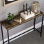 Sylvie 100Cm Industrial Style Slim Console Table With Metal Legs For Hallway and Living Room-966352708