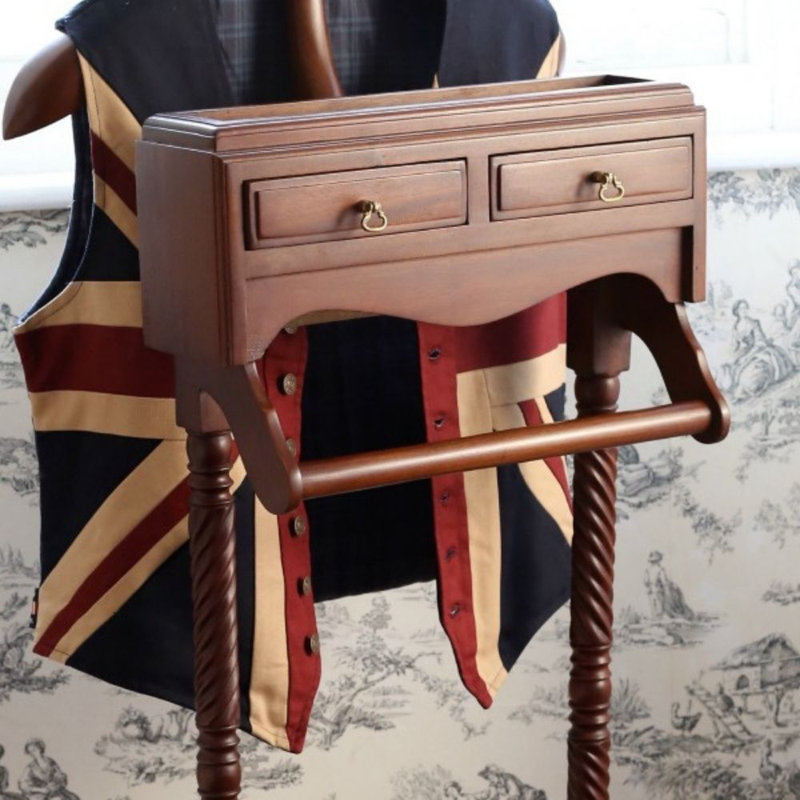 Solid Wood Freestanding Valet Stand