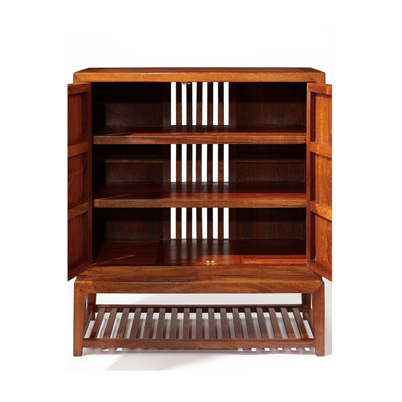 Classic solid wood storage shoe cabinet