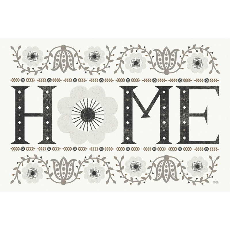 Folk Lodge Home Neutral, H 24 po x l 36 po x P 1,25 po