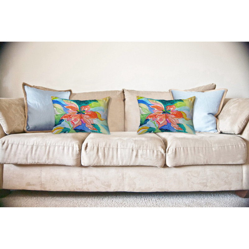  Coussin décoratif intérieur / extérieur Poinsettia