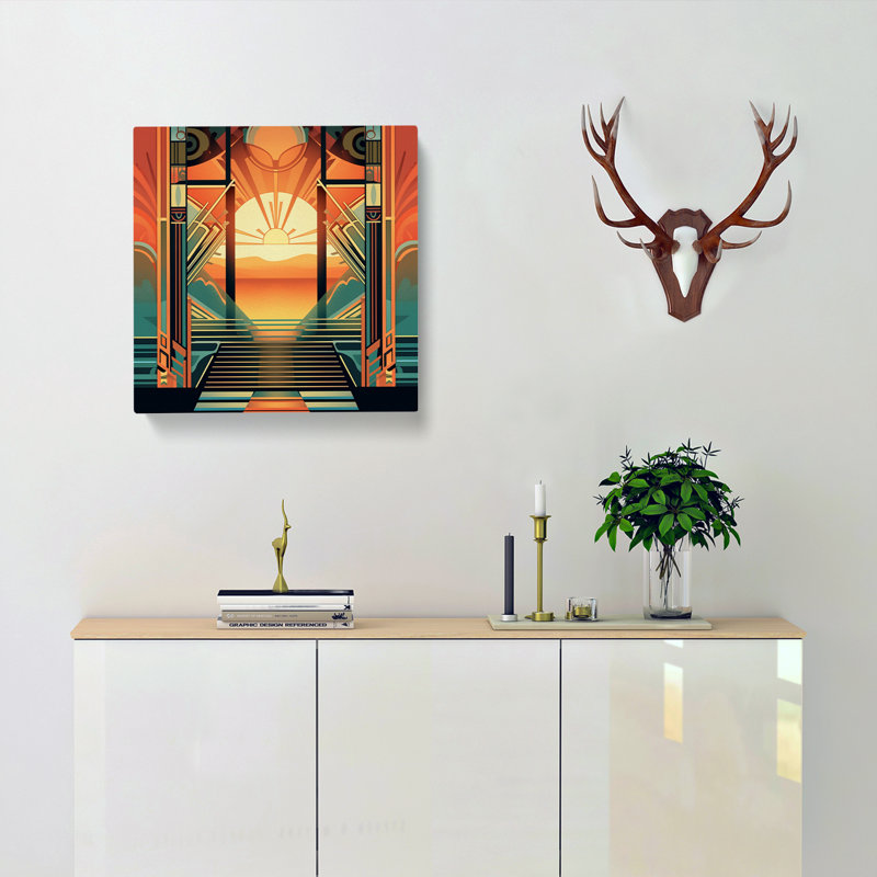 Sunrise No.1 - Wrapped Canvas, 35cm H x 35cm W x 3cm D
