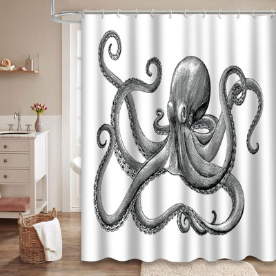 Rideau de douche Octopus