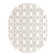 Glam Geometric White Silver Area Rug